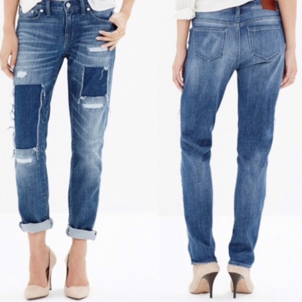 Madewell Slim Patch Boyjean | Size 28